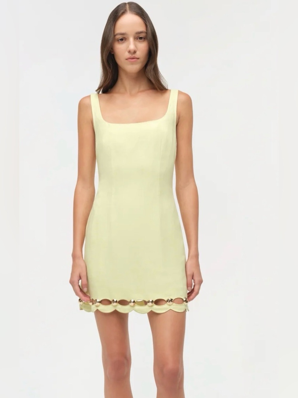 Simkhai Lindley Studded Linen Mini Dress. Worn once
